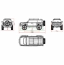 Радиоуправляемая модель для трофи Yikong 4082 V3 1/8 crawler Rubikon (цвет серый бетон) RTR - YK-4082V3-CG
