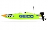Радиоуправляемый катер ProBoat Miss GEICO 17" Power Boat Racer Deep-V RTR (жёлтый)