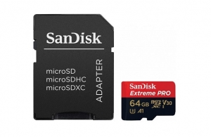 Карта памяти Sandisk microSDXC Extreme PRO 64GB Class 10