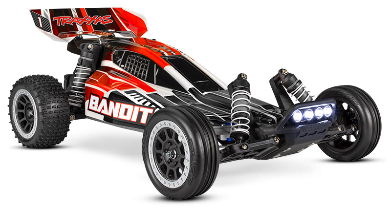 Bandit (TRA24054-61) Вид спереди с поворотом в три четверти (красный/черный)